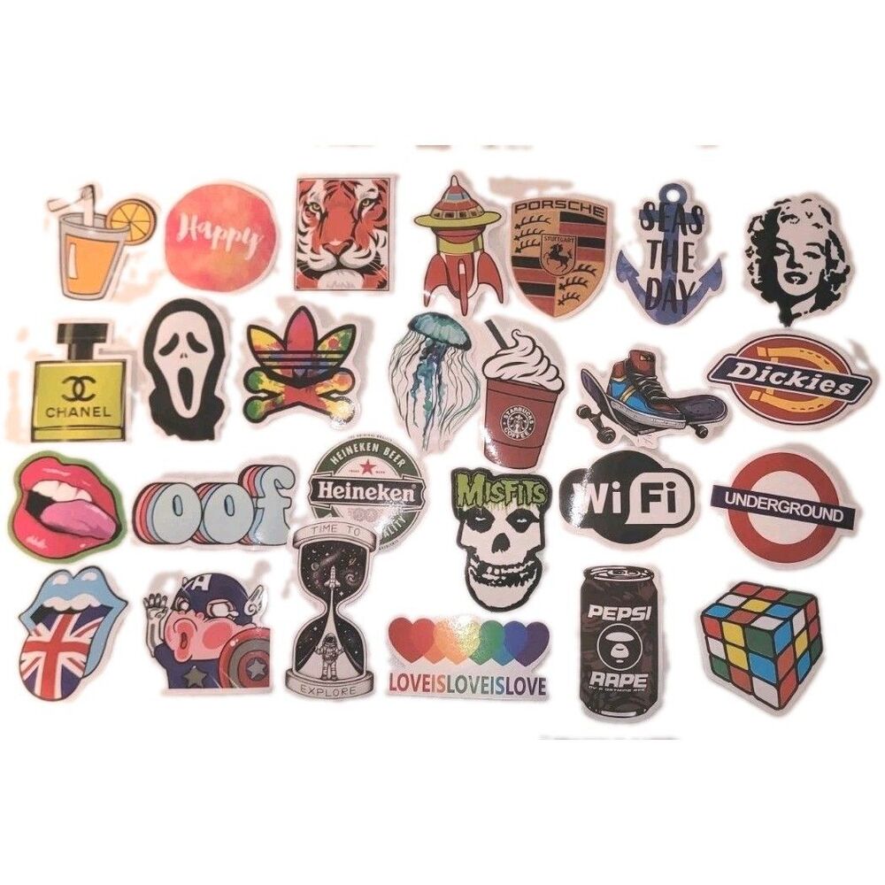 155 Sticker Pack - Iconic, Retro, Modern Mix